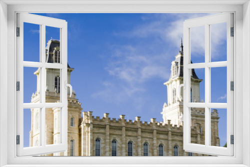 Fototapeta Naklejka Na Ścianę Okno 3D - lds manti utah temple – south