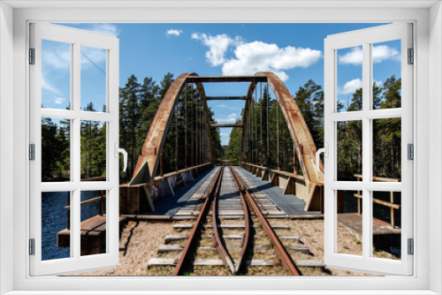 Fototapeta Naklejka Na Ścianę Okno 3D - Old railwaybridge