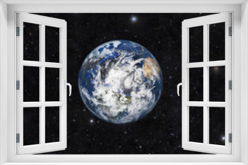 Fototapeta Naklejka Na Ścianę Okno 3D - Planet earth with space background