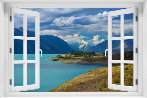 Fototapeta Naklejka Na Ścianę Okno 3D - Beautiful background from The Lake Tekapo
