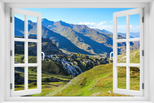 Fototapeta Naklejka Na Ścianę Okno 3D - Winding road of the Col du Galibier, a mountain pass in the French Alps - This is the highest point of the Tour de France