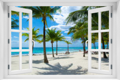 Fototapeta Naklejka Na Ścianę Okno 3D - tropical beach