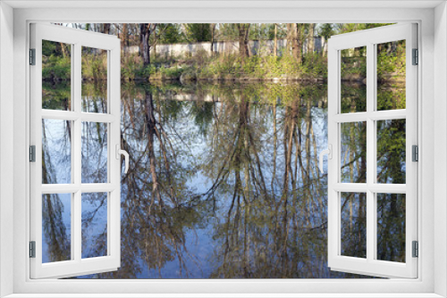 Fototapeta Naklejka Na Ścianę Okno 3D - Monza Park: Lambro river