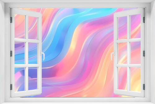 Minimalist Multicolor Gradient Background with Soft Pastel Waves..