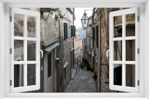 Fototapeta Naklejka Na Ścianę Okno 3D - Calle de Dubrovnik (Croacia)
