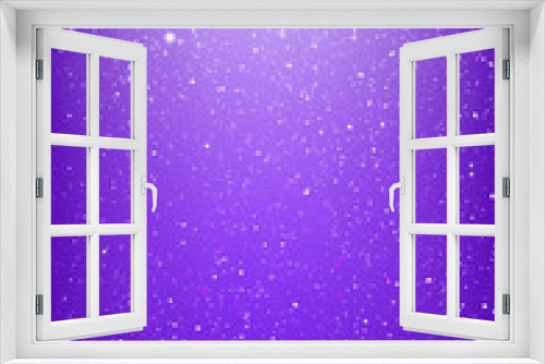 Shiny stars on purple background 