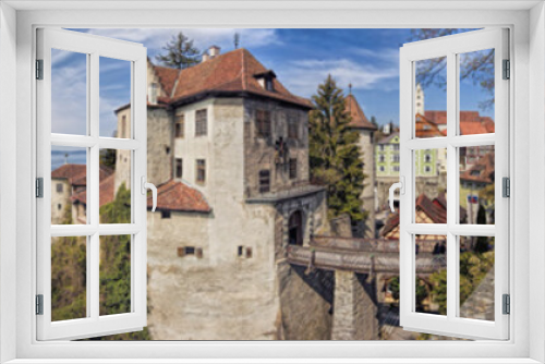 Fototapeta Naklejka Na Ścianę Okno 3D - Bodensee Meersburg Panorama