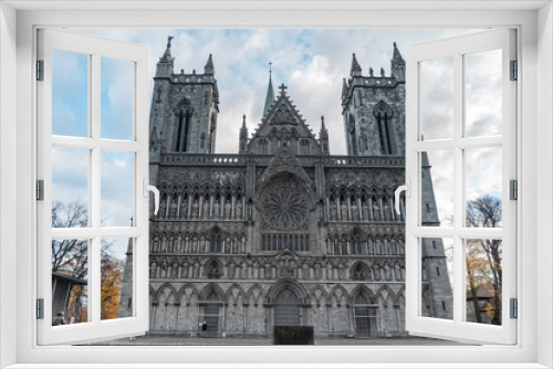 Fototapeta Naklejka Na Ścianę Okno 3D - Nidaros Cathedral in Trondheim