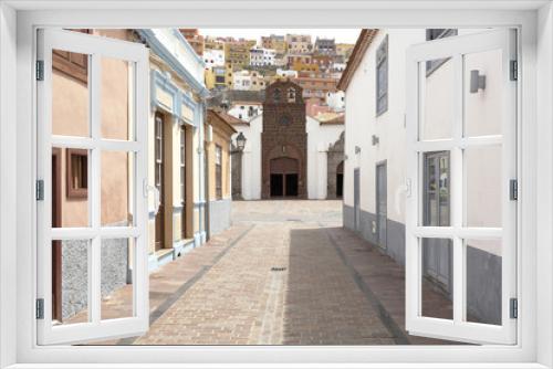 Fototapeta Naklejka Na Ścianę Okno 3D - Malerische Straße in San Sebastian auf La Gomera