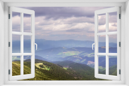 Fototapeta Naklejka Na Ścianę Okno 3D - panorama beautiful mountain landscape