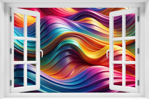 Abstract wavy liquid motion background with colored layered forms and slow dissolving effect , fluid, motion, video, background, colored, layers, wave, paper cut, multi-layered, color fields