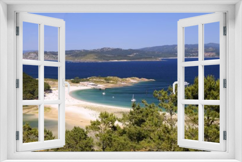 Fototapeta Naklejka Na Ścianę Okno 3D - Cies Islands in Vigo, Spain.