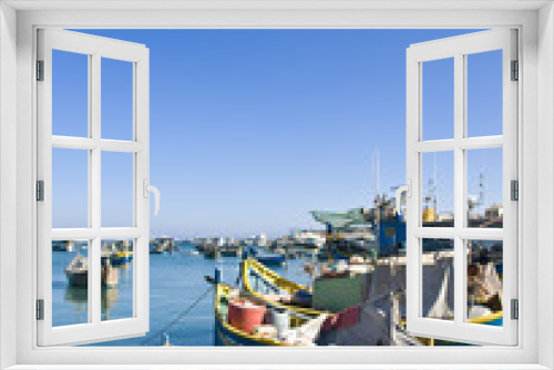 Fototapeta Naklejka Na Ścianę Okno 3D - Malta Fishing Village