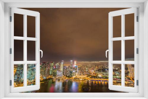 Fototapeta Naklejka Na Ścianę Okno 3D - Panorama of Singapore skyline downtown