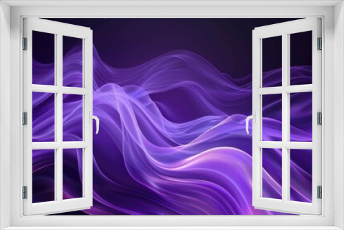 Abstract dark purple wave background AI generated