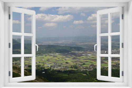 Fototapeta Naklejka Na Ścianę Okno 3D - Scenic point, Aso, Kumamoto, Japan
