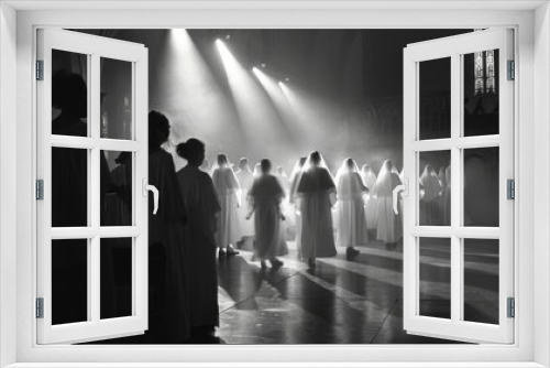 Despite their ghostly appearance the choirs voices were angelic and resonated with a sense of longing and sorrow