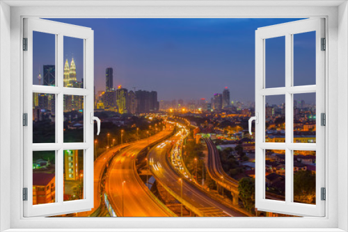 Fototapeta Naklejka Na Ścianę Okno 3D - Kuala lumper(KLCC)