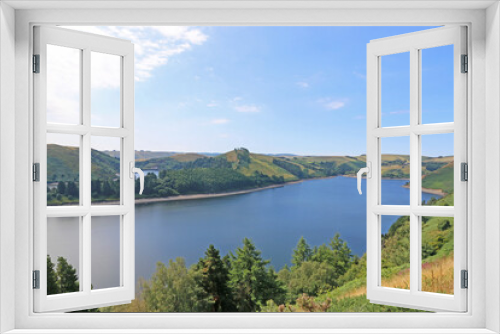Fototapeta Naklejka Na Ścianę Okno 3D - Llyn Clywedog reservoir lake in Wales