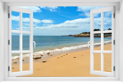 Fototapeta Naklejka Na Ścianę Okno 3D - beautiful sandy shore and sea on a summer sunny day