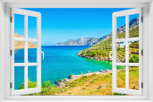 Fototapeta Naklejka Na Ścianę Okno 3D - Amazing sea bay on Greek Island 