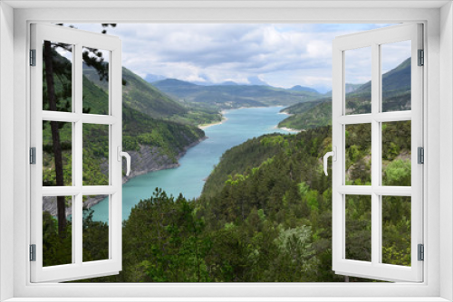 Fototapeta Naklejka Na Ścianę Okno 3D - Le Lac de Monteynard