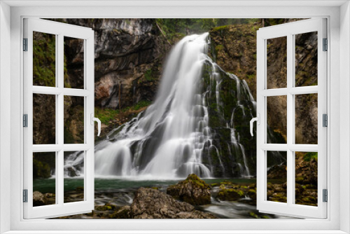 Fototapeta Naklejka Na Ścianę Okno 3D - Long Time Exposure of Gollinger Waterfall near Salzburg, Austria, Europe