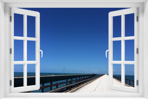 Fototapeta Naklejka Na Ścianę Okno 3D - Old and new Seven Mile Bridge on the Florida Keys
