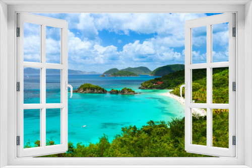 Fototapeta Naklejka Na Ścianę Okno 3D - Trunk bay on St John island, US Virgin Islands