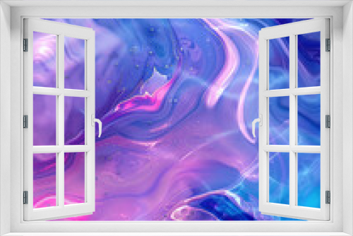 Abstract dreamy purple and blue fluid art with soft swirls and gradients creating a magical ethereal atmosphere.