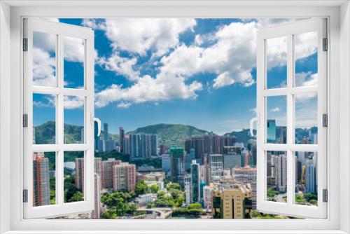 Fototapeta Naklejka Na Ścianę Okno 3D - View of Hong Kong during sunny day