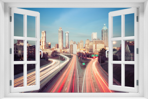 Fototapeta Naklejka Na Ścianę Okno 3D - Atlanta skyline
