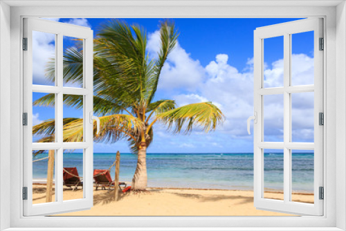 Fototapeta Naklejka Na Ścianę Okno 3D - Dominican Republic beach