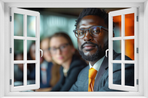 Multiracial business people on a meeting