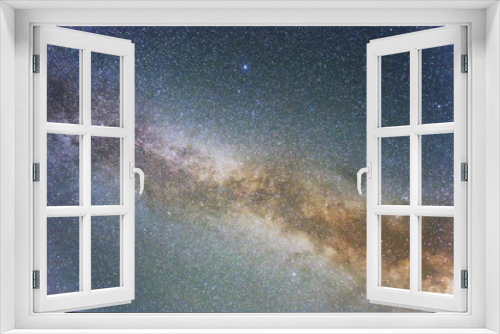 Fototapeta Naklejka Na Ścianę Okno 3D - milky way background