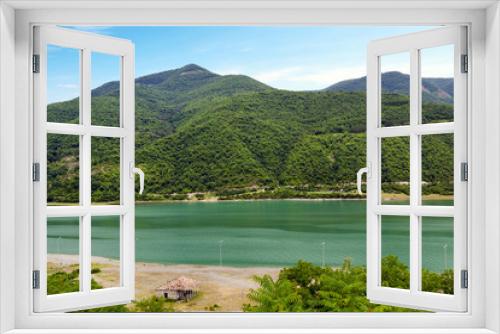 Fototapeta Naklejka Na Ścianę Okno 3D - Mountain lake with turquoise water