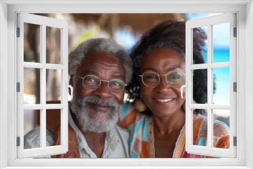 Happy Senior Couple Enjoying a Beach Vacation Together