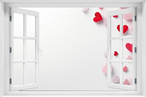 A copy space image featuring a Valentine s Day background set apart on a white background