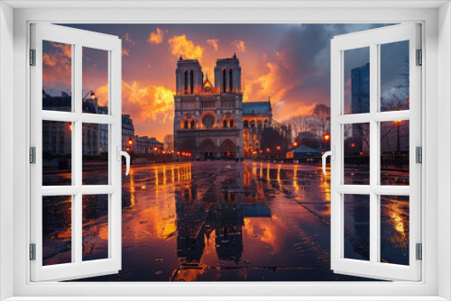 Capture the grandeur of Paris, France created with Generative AI technology