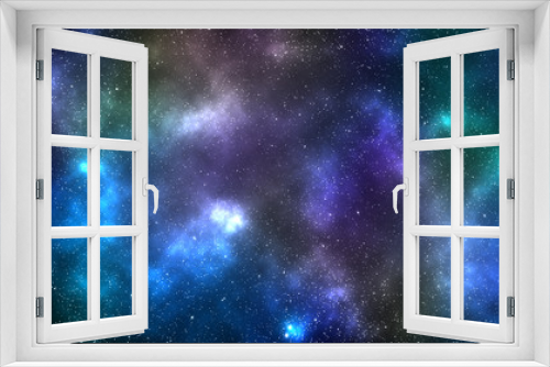 Fototapeta Naklejka Na Ścianę Okno 3D - galaxy space nebula background