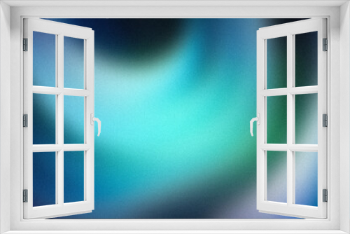 Fototapeta Naklejka Na Ścianę Okno 3D - Elegant abstract gradient background featuring a blend of cool blue and green hues with a touch of white and black. Perfect for modern designs, digital artwork, and professional presentations