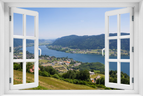 Fototapeta Naklejka Na Ścianę Okno 3D - View To Lake Ossiach From Mt. Gerlitzen