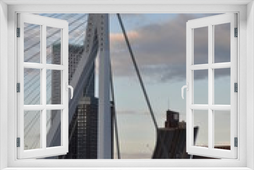 Fototapeta Naklejka Na Ścianę Okno 3D - Erasmus Bridge