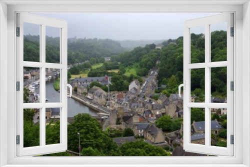 Fototapeta Naklejka Na Ścianę Okno 3D - General view of Dinan in Brittany in France, Europe