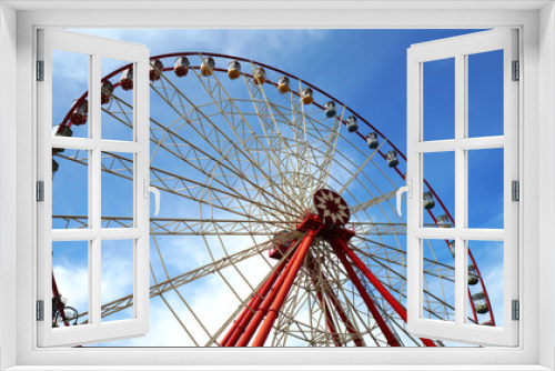 Fototapeta Naklejka Na Ścianę Okno 3D - Ferris Wheel