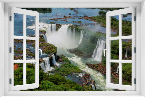 Fototapeta Naklejka Na Ścianę Okno 3D - Aerial view of the Iguazu Falls