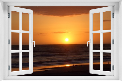 Fototapeta Naklejka Na Ścianę Okno 3D - Sonnenuntergang Panorama