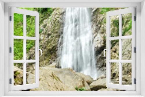Fototapeta Naklejka Na Ścianę Okno 3D - Khun Korn waterfall is beautiful and tall waterfall in Chiang Rai, 70 metres tall