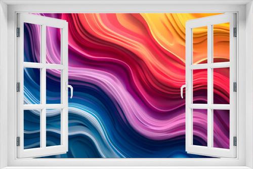 Colorful wavy lines abstract background