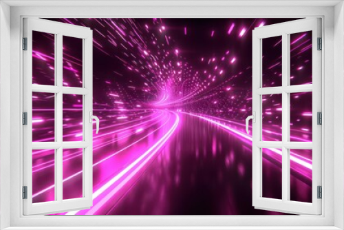 abstract background with highspeed pink and neon lights symbolizing connection and fidelity futuristic digital art